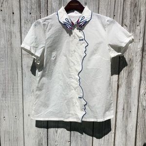 Embroidered Blouse with face & hands